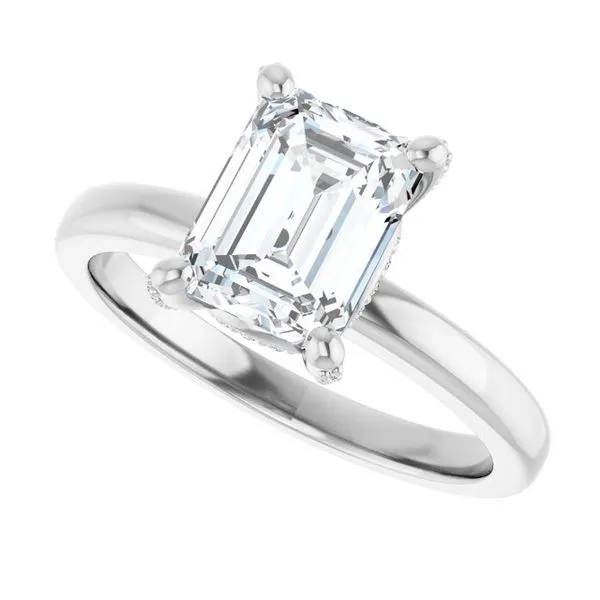 Accented Engagement Ring Image 5 Ask Design Jewelers Olean, NY