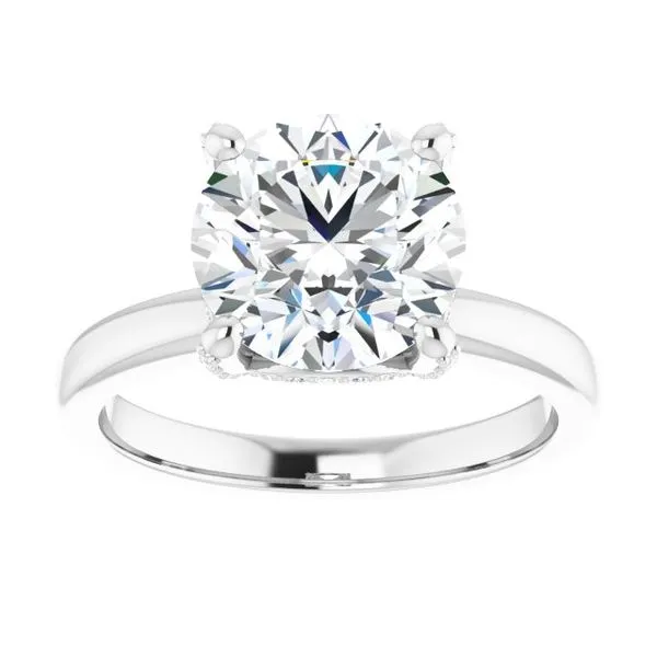 Accented Engagement Ring Image 3 Austin's Fine Diamonds & Jewelry Lyndhurst, NJ