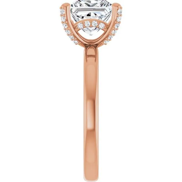 Accented Engagement Ring Image 4 Hudson Valley Goldsmith New Paltz, NY