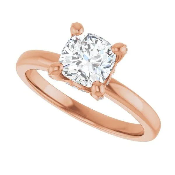 Accented Engagement Ring Image 5 The Jewelry Source El Segundo, CA