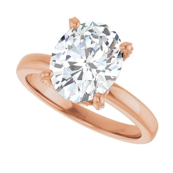 Accented Engagement Ring Image 5 The Jewelry Source El Segundo, CA