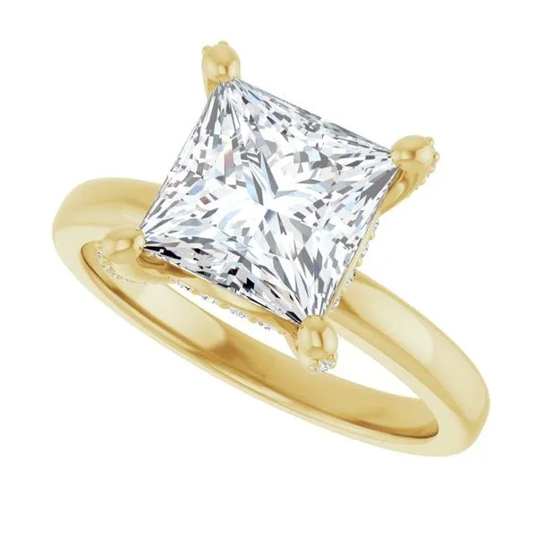 Accented Engagement Ring Image 5 Raleigh Diamond Fine Jewelry Raleigh, NC