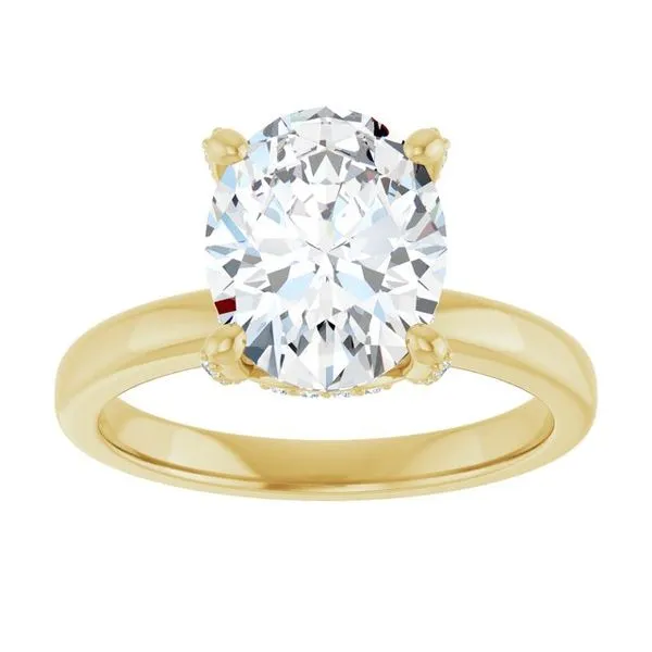 Accented Engagement Ring Image 3 The Jewelry Source El Segundo, CA