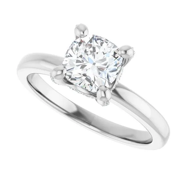 Accented Engagement Ring Image 5 Raleigh Diamond Fine Jewelry Raleigh, NC