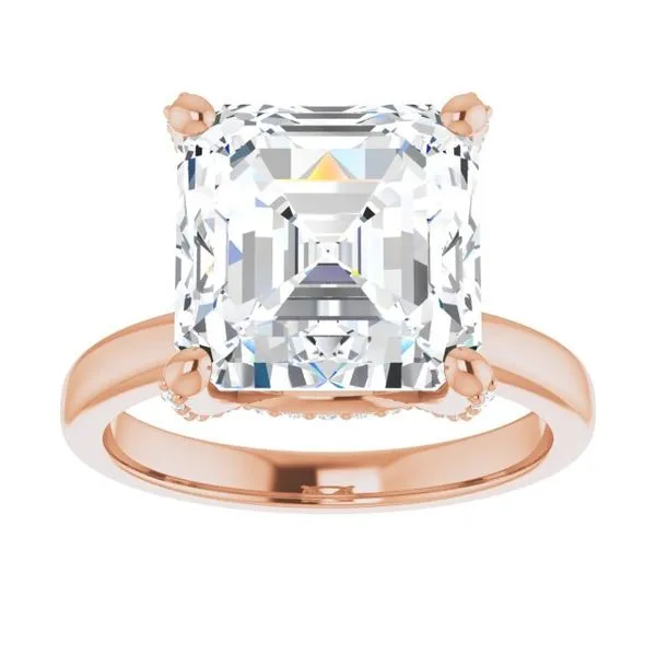 Accented Engagement Ring Image 3 Hudson Valley Goldsmith New Paltz, NY