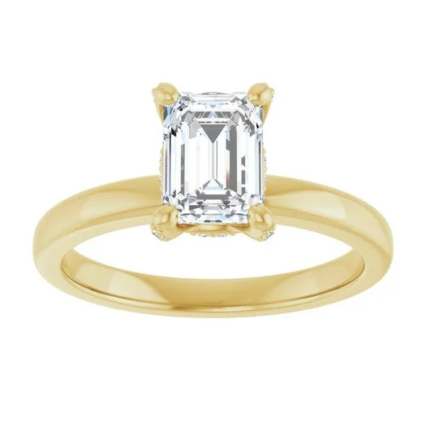 Accented Engagement Ring Image 3 J. West Jewelers Round Rock, TX