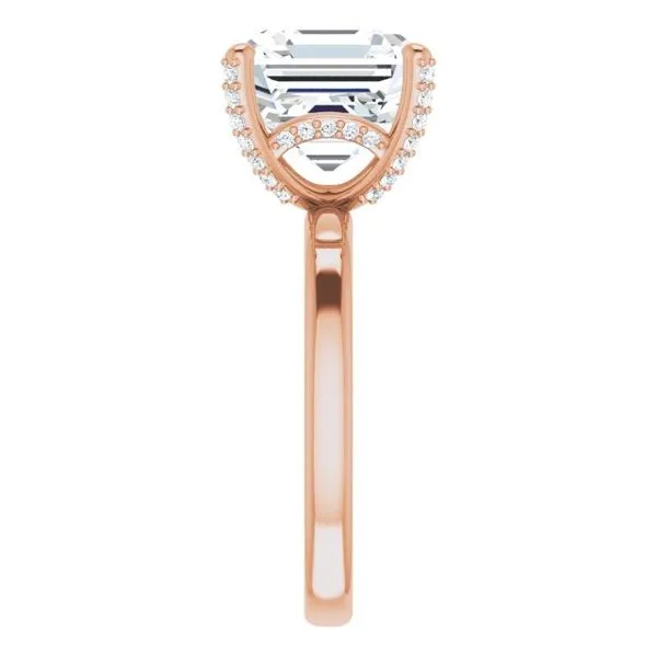 Accented Engagement Ring Image 4 J. West Jewelers Round Rock, TX