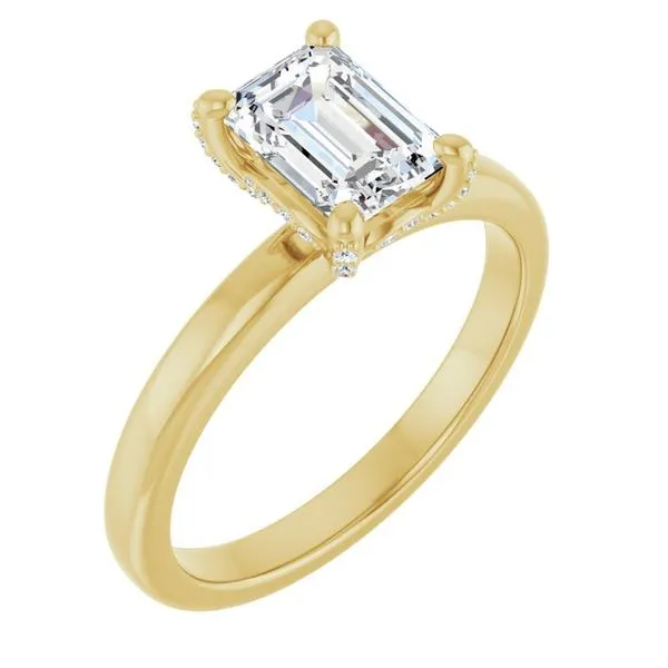 Accented Engagement Ring J. West Jewelers Round Rock, TX