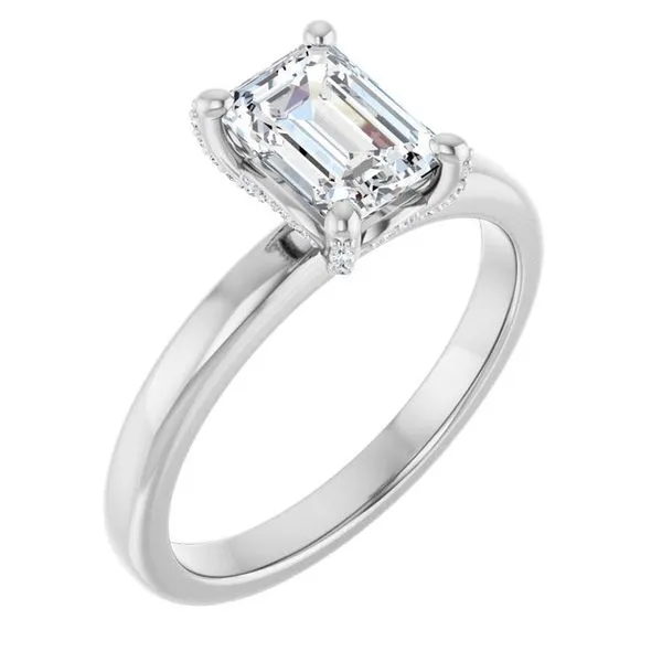 Accented Engagement Ring J. West Jewelers Round Rock, TX