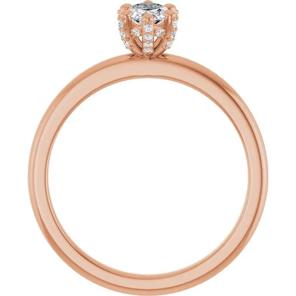 Accented Engagement Ring Image 2 Hudson Valley Goldsmith New Paltz, NY