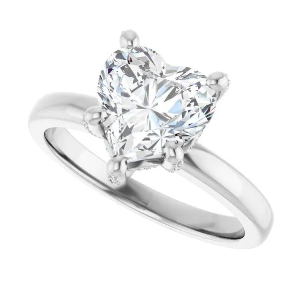 Accented Engagement Ring Image 5 J. West Jewelers Round Rock, TX