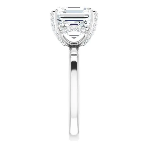 Accented Engagement Ring Image 4 Hudson Valley Goldsmith New Paltz, NY