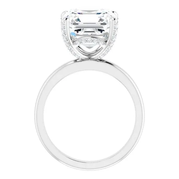 Accented Engagement Ring Image 2 Ask Design Jewelers Olean, NY