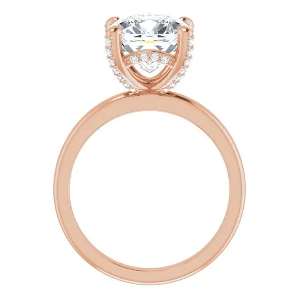 Accented Engagement Ring Image 2 Hudson Valley Goldsmith New Paltz, NY