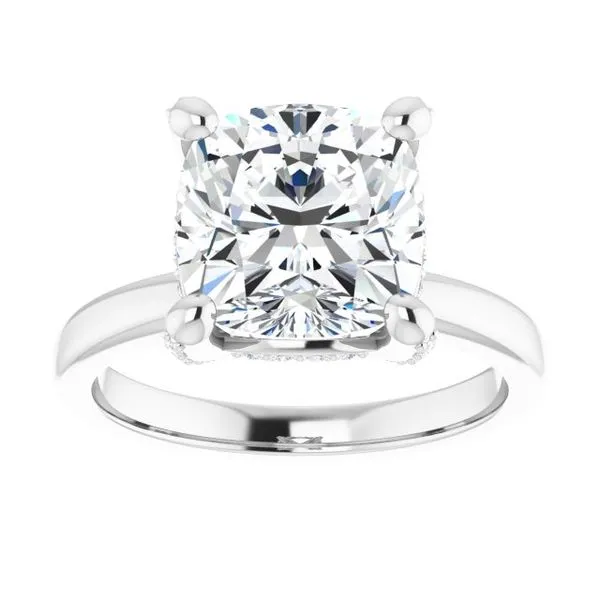 Accented Engagement Ring Image 3 J. West Jewelers Round Rock, TX