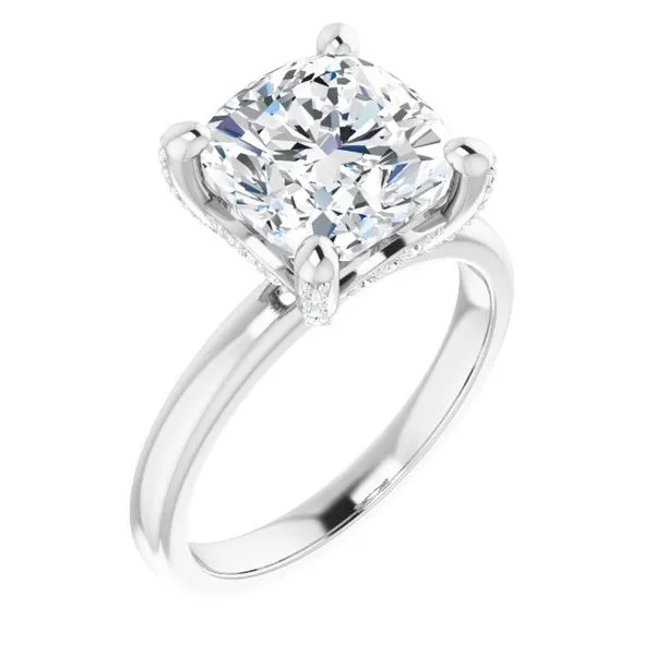 Accented Engagement Ring J. West Jewelers Round Rock, TX