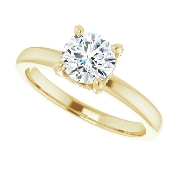 Accented Engagement Ring Image 5 Don's Jewelry & Design Washington, IA