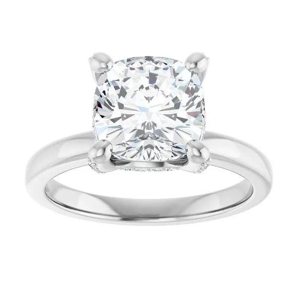 Accented Engagement Ring Image 3 Ask Design Jewelers Olean, NY