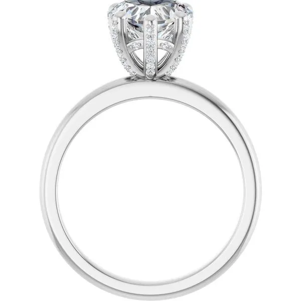 Accented Engagement Ring Image 2 J. West Jewelers Round Rock, TX