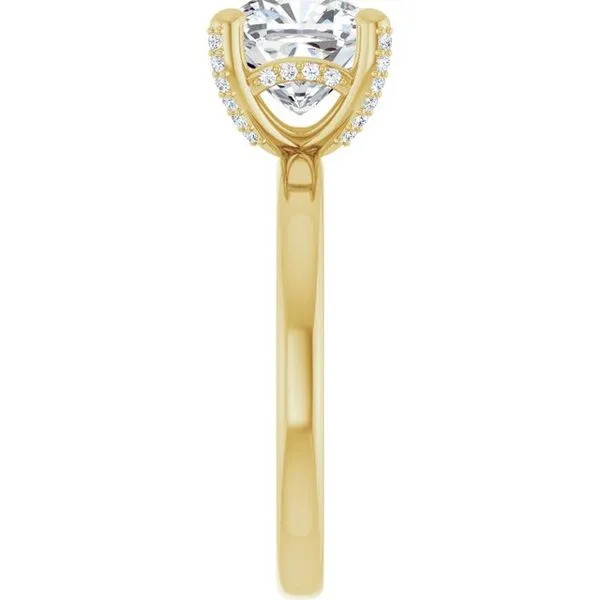 Accented Engagement Ring Image 4 J. West Jewelers Round Rock, TX