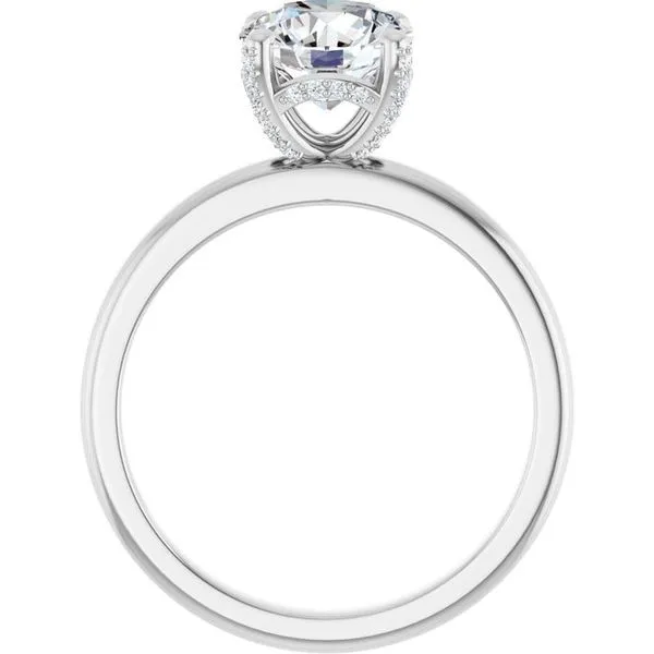 Accented Engagement Ring Image 2 Austin's Fine Diamonds & Jewelry Lyndhurst, NJ