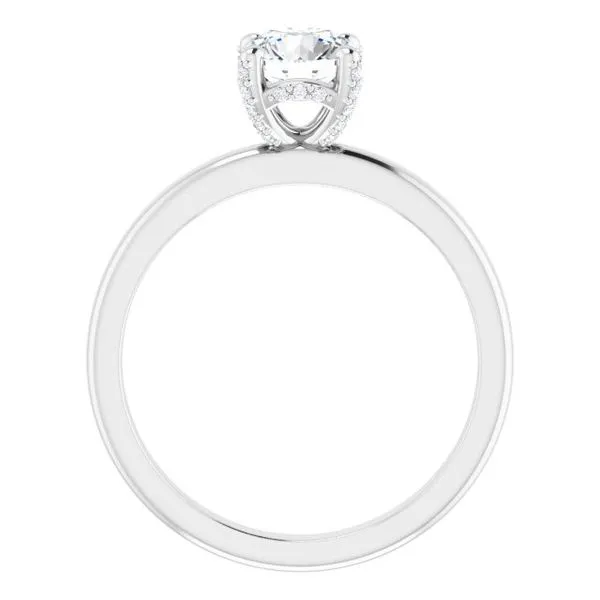 Accented Engagement Ring Image 2 J. West Jewelers Round Rock, TX
