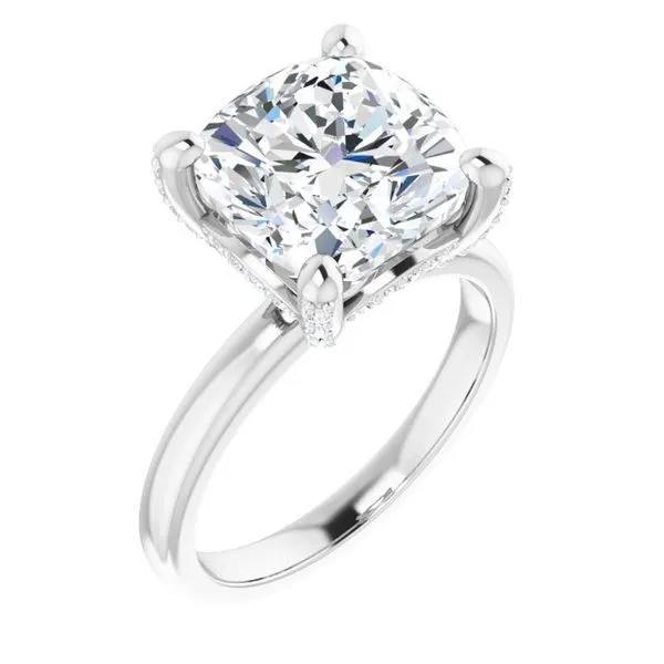 Accented Engagement Ring Ocean View Jewelers Millville, DE
