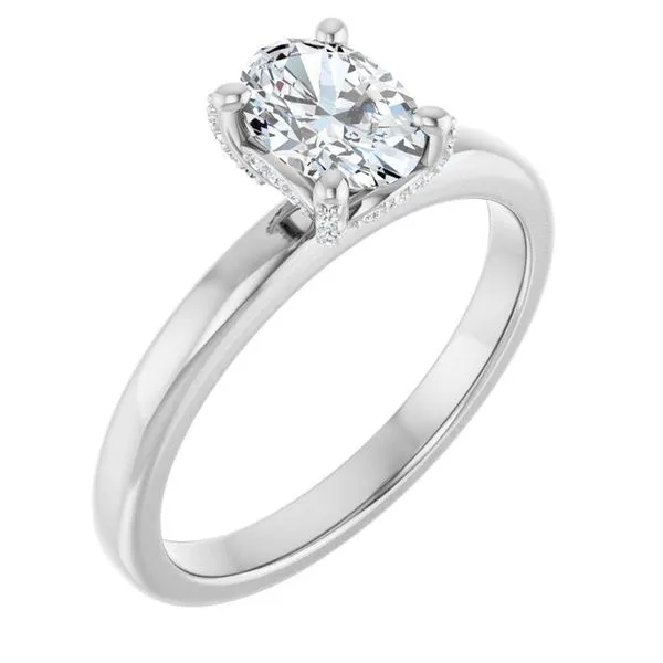 Accented Engagement Ring Ocean View Jewelers Millville, DE
