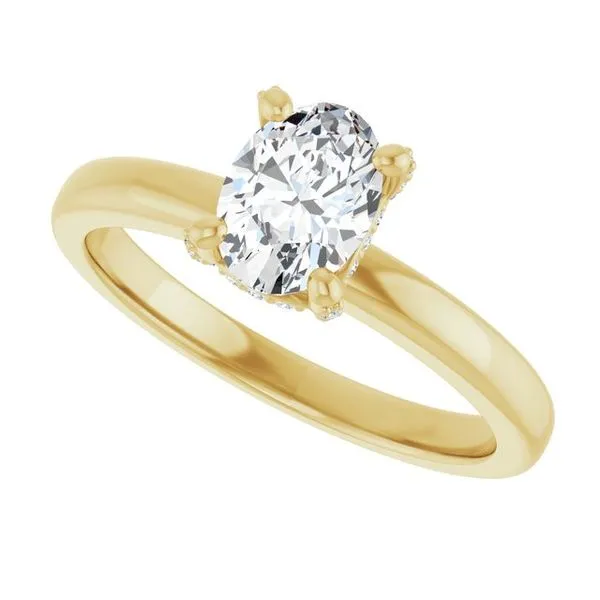 Accented Engagement Ring Image 5 JF Jones Jewelers Rochester, NY