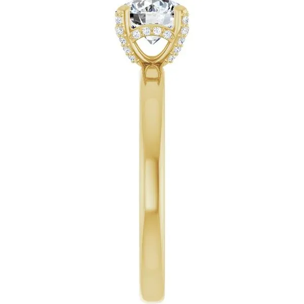 Accented Engagement Ring Image 4 Ask Design Jewelers Olean, NY