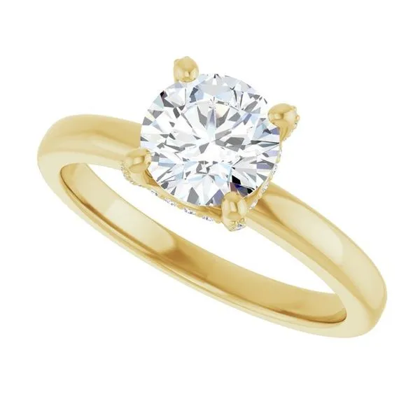 Accented Engagement Ring Image 5 Shipley's Fine Jewelry Hampstead, MD