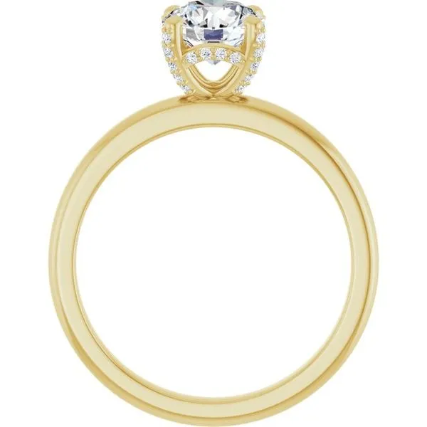 Accented Engagement Ring Image 2 Ask Design Jewelers Olean, NY