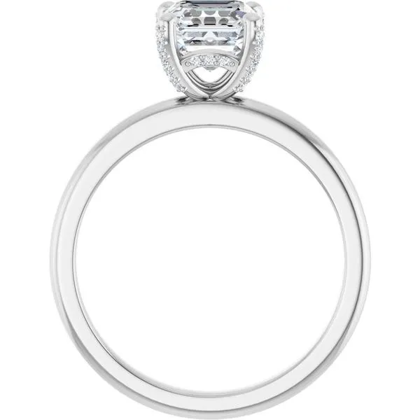 Accented Engagement Ring Image 2 J. West Jewelers Round Rock, TX