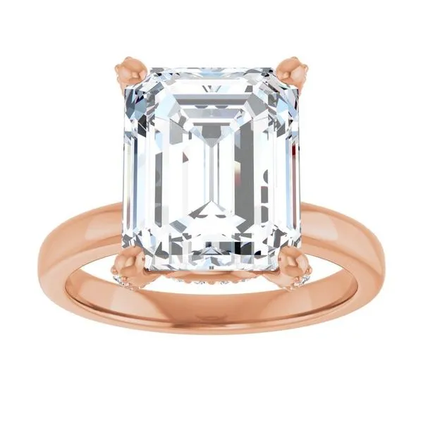 Accented Engagement Ring Image 3 Austin's Fine Diamonds & Jewelry Lyndhurst, NJ