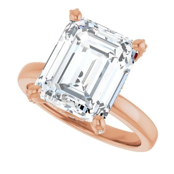 Accented Engagement Ring Image 5 J. West Jewelers Round Rock, TX