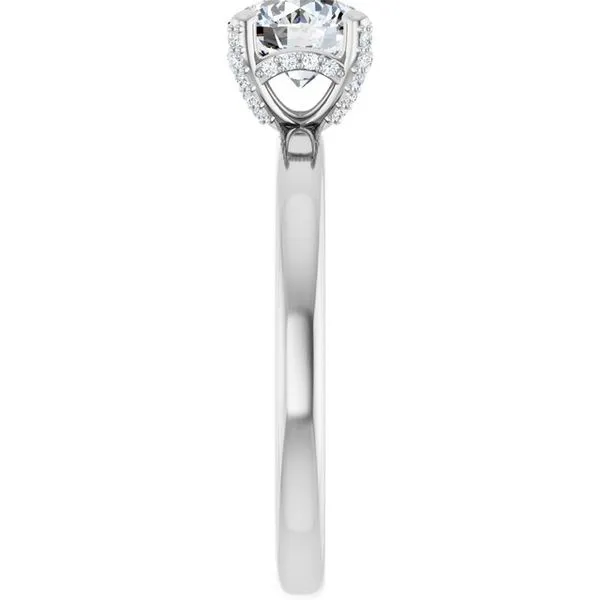 Accented Engagement Ring Image 4 The Jewelry Source El Segundo, CA