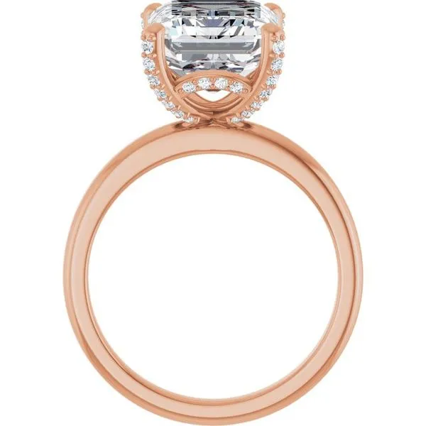 Accented Engagement Ring Image 2 Hudson Valley Goldsmith New Paltz, NY