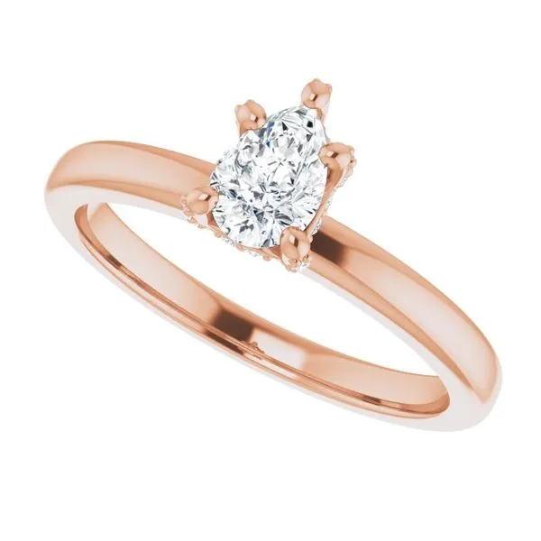 Accented Engagement Ring Image 5 The Jewelry Source El Segundo, CA