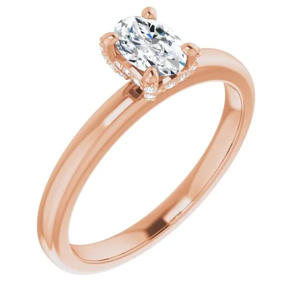 Accented Engagement Ring Hudson Valley Goldsmith New Paltz, NY