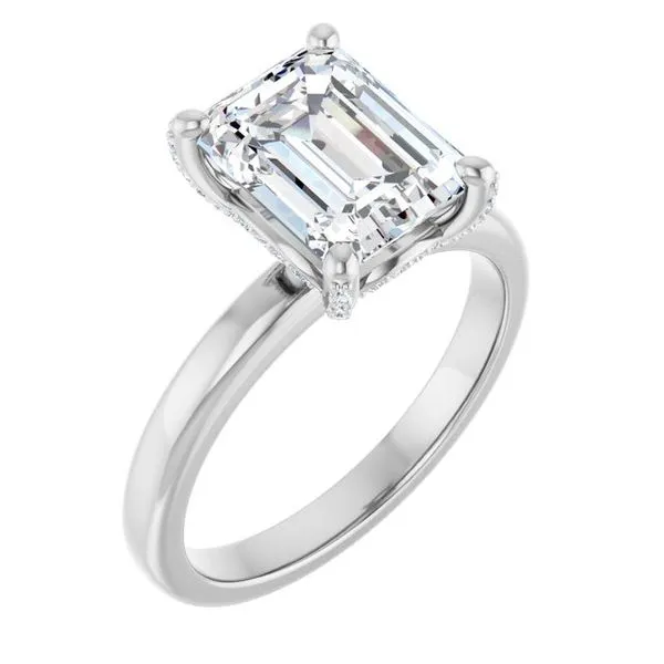 Accented Engagement Ring Banks Jewelers Burnsville, NC