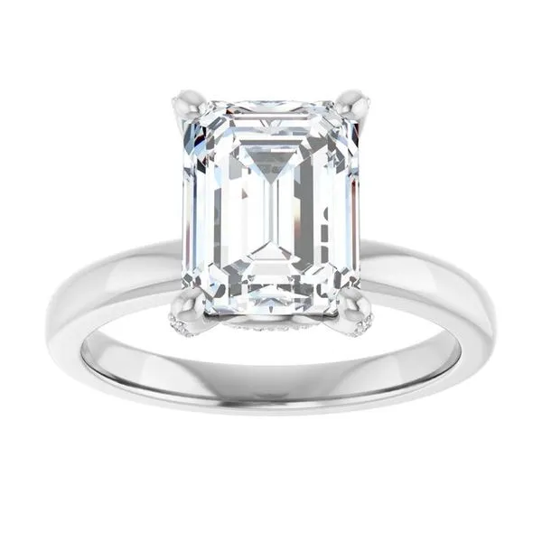 Accented Engagement Ring Image 3 J. West Jewelers Round Rock, TX