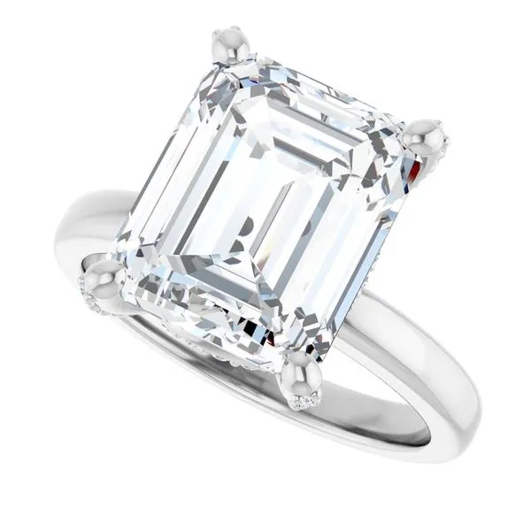 Accented Engagement Ring Image 5 Raleigh Diamond Fine Jewelry Raleigh, NC