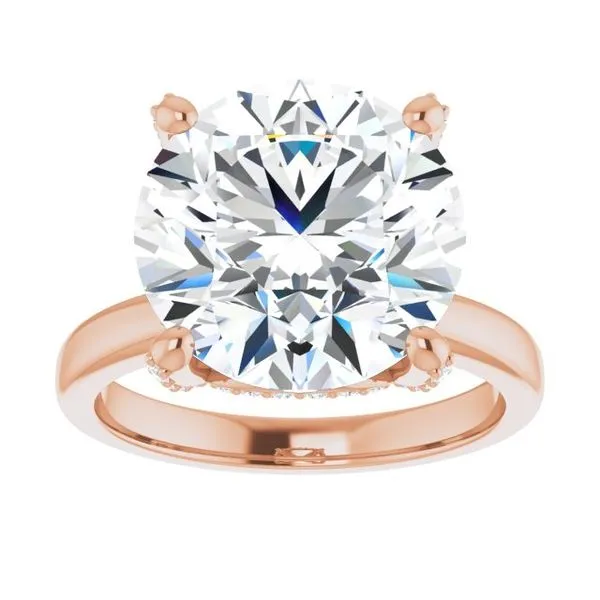 Accented Engagement Ring Image 3 J. West Jewelers Round Rock, TX