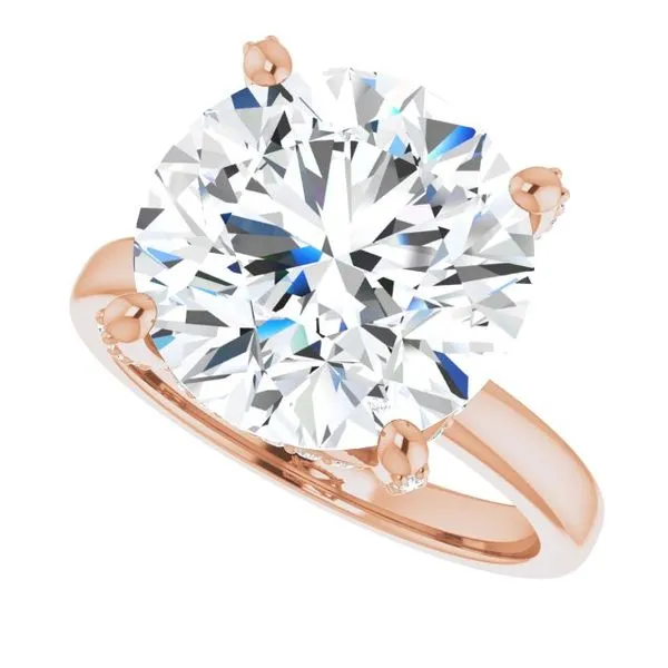 Accented Engagement Ring Image 5 J. West Jewelers Round Rock, TX