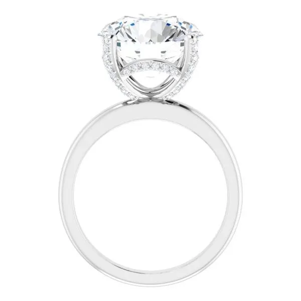 Accented Engagement Ring Image 2 The Jewelry Source El Segundo, CA