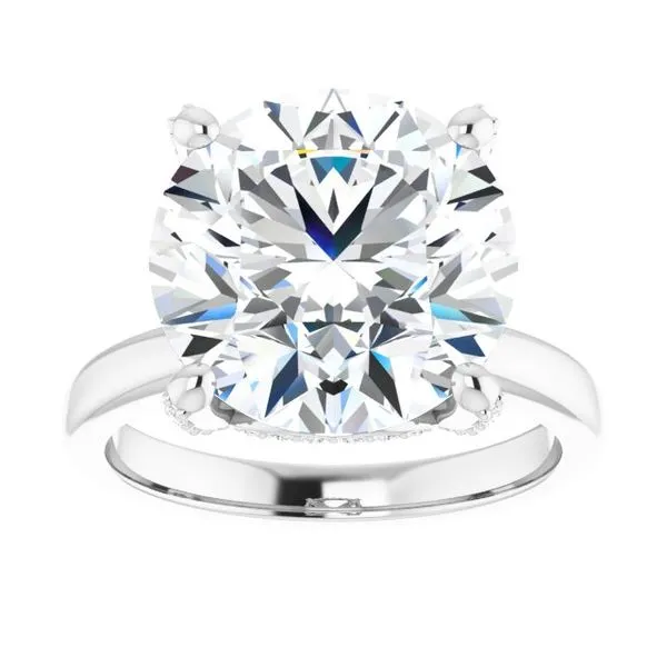 Accented Engagement Ring Image 3 Hudson Valley Goldsmith New Paltz, NY