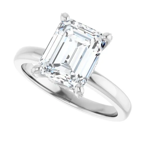 Accented Engagement Ring Image 5 Raleigh Diamond Fine Jewelry Raleigh, NC