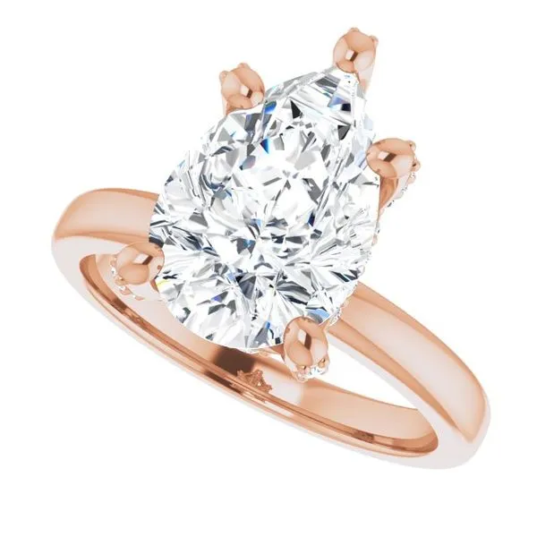 Accented Engagement Ring Image 5 The Jewelry Source El Segundo, CA