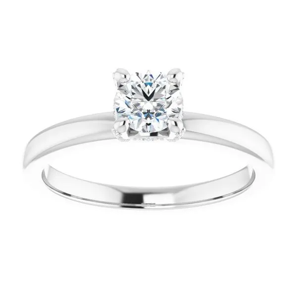 Accented Engagement Ring Image 3 Ask Design Jewelers Olean, NY