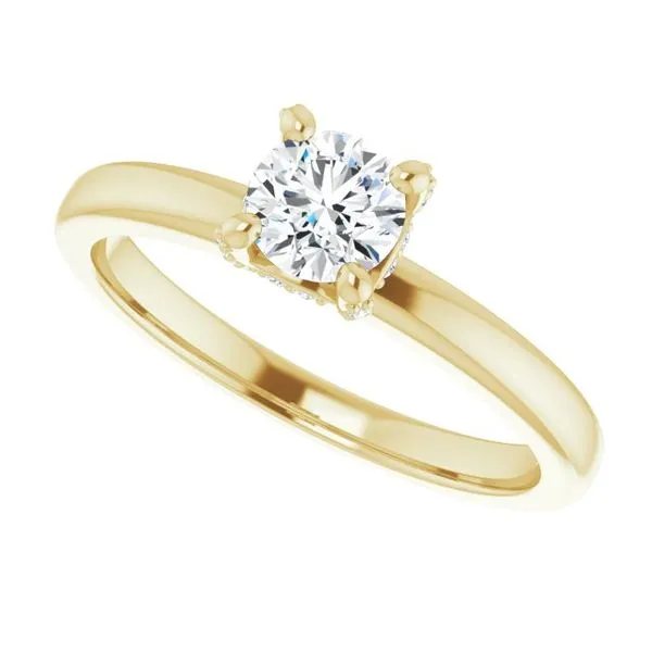 Accented Engagement Ring Image 5 Vulcan's Forge LLC KANSAS CITY, MO